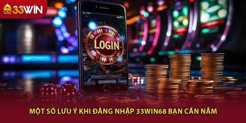 Một số lưu ý khi đăng nhập 33win68 bạn cần nắm